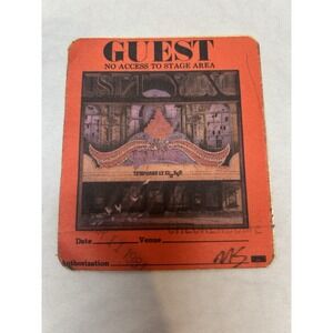 Rare STYX 1981 Paradise Theater Tour Backstage Pass Temporarily Closed